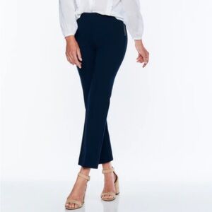 Ecru Prince cropped Flare Leg Pant in Navy Size 4 NWT